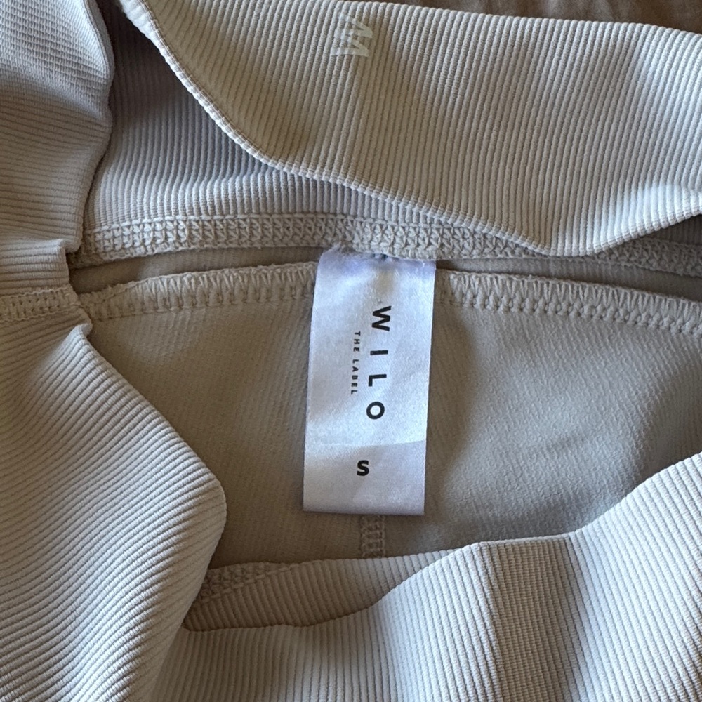 Wilo ribbed Cream and Tan Leggings - Picture 6 of 6